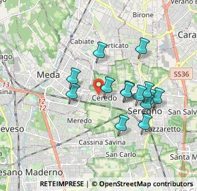 Mappa Via Veronese, 20831 Seregno MB, Italia (1.53286)