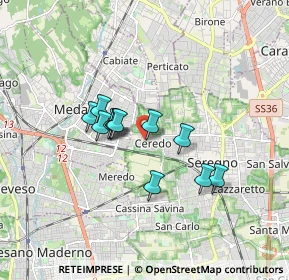 Mappa Via Veronese, 20831 Seregno MB, Italia (1.25)