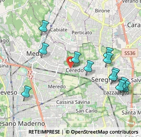 Mappa Via Veronese, 20831 Seregno MB, Italia (2.185)