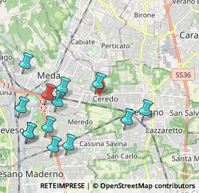 Mappa Via Veronese, 20831 Seregno MB, Italia (2.36769)