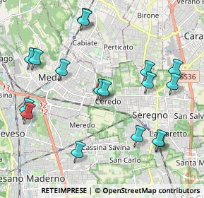 Mappa Via Veronese, 20831 Seregno MB, Italia (2.27824)