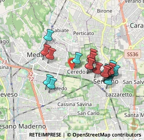 Mappa Via Veronese, 20831 Seregno MB, Italia (1.492)