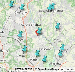 Mappa Via Monfalcone, 20847 Albiate MB, Italia (5.06917)