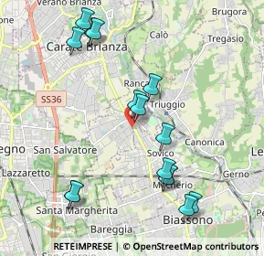 Mappa Via Monfalcone, 20847 Albiate MB, Italia (2.13067)
