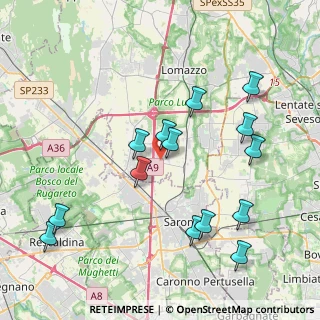Mappa Via Giacomo Matteotti, 22078 Turate CO, Italia (4.23143)
