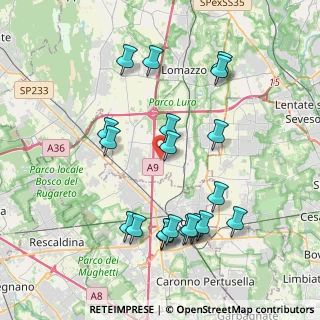 Mappa Via Giacomo Matteotti, 22078 Turate CO, Italia (4.1165)