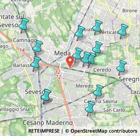 Mappa Via Armando Diaz, 20821 Meda MB, Italia (2.048)