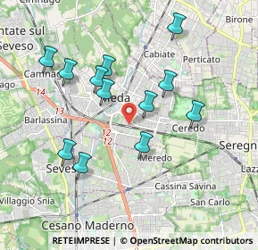 Mappa Via Armando Diaz, 20821 Meda MB, Italia (1.77333)