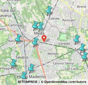 Mappa Via Armando Diaz, 20821 Meda MB, Italia (2.60182)