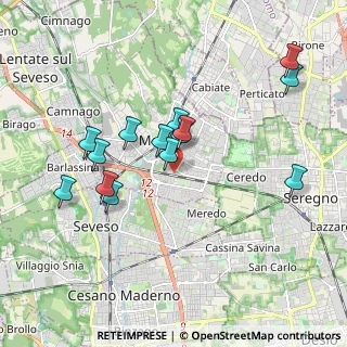 Mappa Via Armando Diaz, 20821 Meda MB, Italia (1.78357)