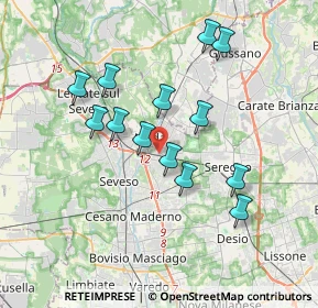 Mappa Via Armando Diaz, 20821 Meda MB, Italia (3.25846)