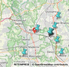 Mappa Via Armando Diaz, 20821 Meda MB, Italia (4.19727)