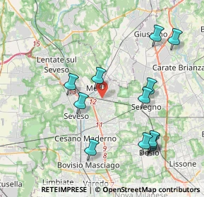 Mappa Via Armando Diaz, 20821 Meda MB, Italia (4.21833)