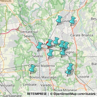 Mappa Via Armando Diaz, 20821 Meda MB, Italia (3.30083)