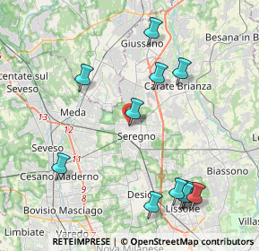 Mappa Via S. Vitale, 20831 Seregno MB, Italia (4.6125)