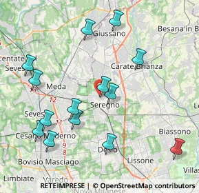 Mappa Via S. Vitale, 20831 Seregno MB, Italia (4.35429)