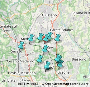 Mappa Via S. Vitale, 20831 Seregno MB, Italia (3.06308)