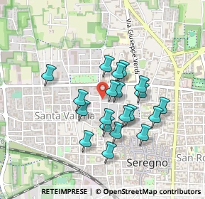 Mappa Via S. Vitale, 20831 Seregno MB, Italia (0.3565)