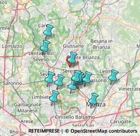 Mappa Via S. Vitale, 20831 Seregno MB, Italia (6.18385)