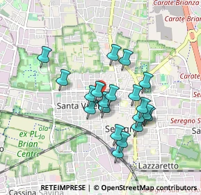 Mappa Via S. Vitale, 20831 Seregno MB, Italia (0.7435)