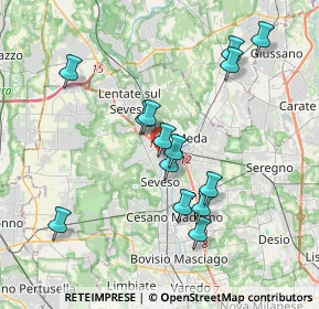 Mappa Via Ugo Foscolo, 20825 Barlassina MB, Italia (3.52214)