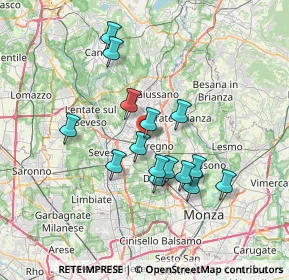 Mappa Via Certosa, 20831 Seregno MB, Italia (6.05067)