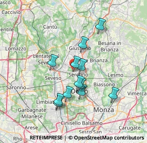 Mappa Via Nino Bixio, 20831 Seregno MB, Italia (5.81167)