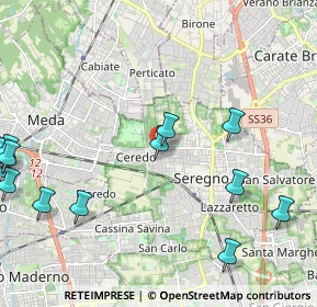 Mappa Via Certosa, 20831 Seregno MB, Italia (2.81385)