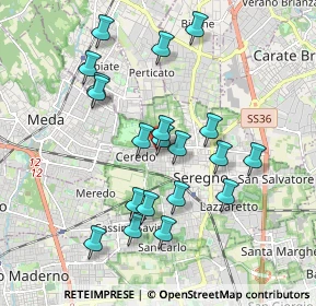 Mappa Via Certosa, 20831 Seregno MB, Italia (1.775)