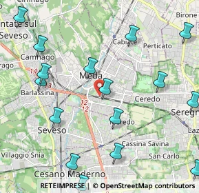 Mappa Via Verona, 20821 Meda MB, Italia (2.68563)