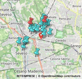 Mappa Via Verona, 20821 Meda MB, Italia (1.264)