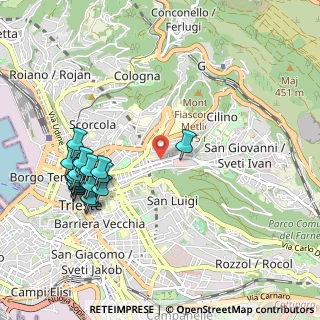 Mappa Via Giulia, 34126 Trieste TS, Italia (1.126)