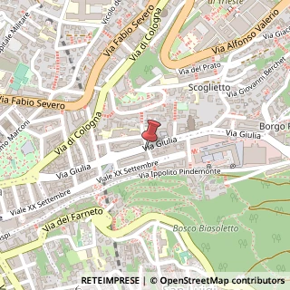 Mappa Via giulia 21, 34126 Trieste, Trieste (Friuli-Venezia Giulia)