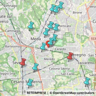 Mappa Via Silvio Pellico, 20821 Meda MB, Italia (2.23333)