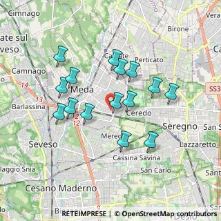 Mappa Via Silvio Pellico, 20821 Meda MB, Italia (1.60533)