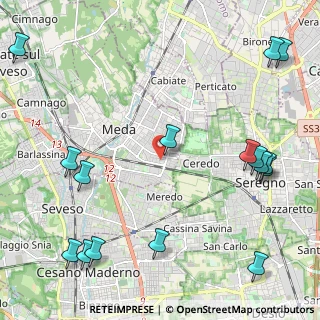 Mappa Via Silvio Pellico, 20821 Meda MB, Italia (3.00688)