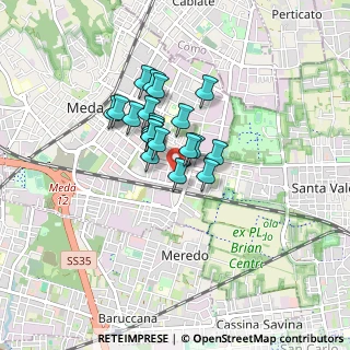 Mappa Via Silvio Pellico, 20821 Meda MB, Italia (0.564)