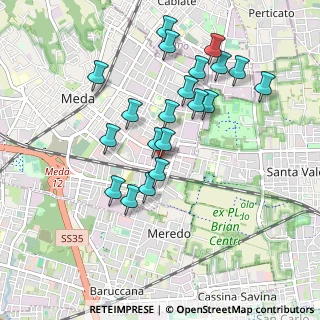 Mappa Via Silvio Pellico, 20821 Meda MB, Italia (0.882)