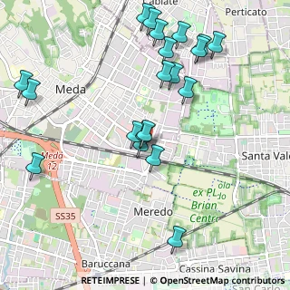 Mappa Via Silvio Pellico, 20821 Meda MB, Italia (1.13)