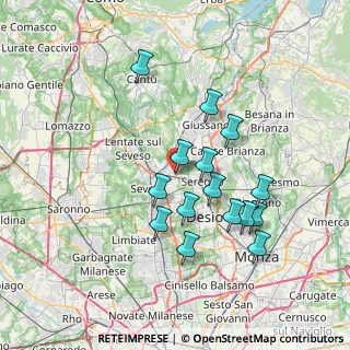 Mappa Via Silvio Pellico, 20821 Meda MB, Italia (6.60467)