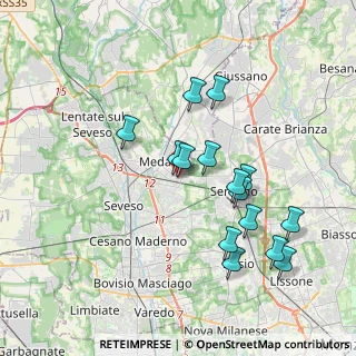 Mappa Via Silvio Pellico, 20821 Meda MB, Italia (3.60067)