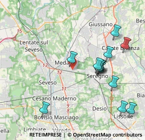 Mappa Via Silvio Pellico, 20821 Meda MB, Italia (4.17077)