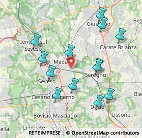 Mappa Via Silvio Pellico, 20821 Meda MB, Italia (3.94231)