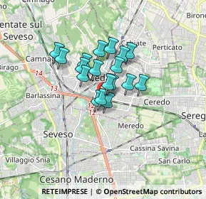 Mappa Via Marco Polo, 20821 Meda MB, Italia (1.06056)