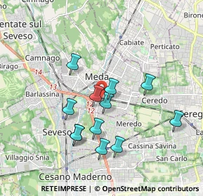 Mappa Via Marco Polo, 20821 Meda MB, Italia (1.64833)