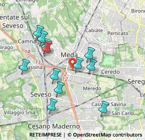 Mappa Via Marco Polo, 20821 Meda MB, Italia (1.7775)