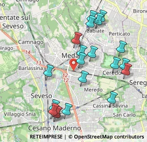 Mappa Via Marco Polo, 20821 Meda MB, Italia (2.079)