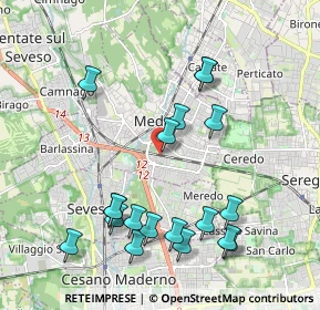 Mappa Via Marco Polo, 20821 Meda MB, Italia (2.13474)