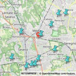 Mappa Via del Vignee, 20821 Meda MB, Italia (2.94)