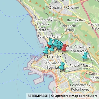 Mappa Via della Geppa, 34132 Trieste TS, Italia (1.12909)